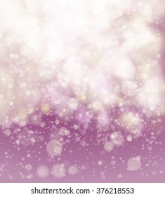 Abstract pink soft bokeh background. Vector illustration