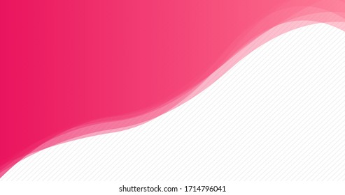 Abstract pink soft pastels wavy background vector illustration with place for your text for posters and banners.