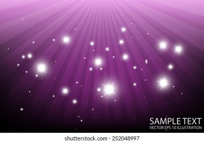 Abstract pink space burst vector sparkling background illustration - Abstract glitters in pink space vector background template