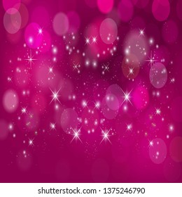 Abstract pink Sparkle Background with light bokeh