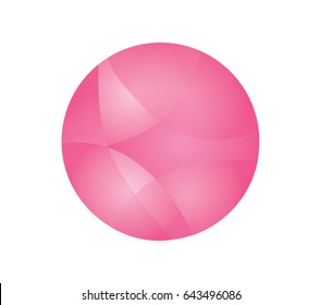 Abstract pink sphere
vector icon, circle