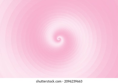 Abstract pink Spiral Or Swirl 3d style Fibonacci spiral background. Vector illustration.