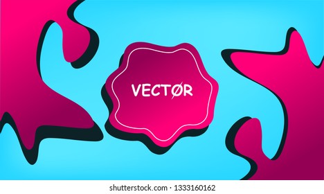 Abstract pink splashes design on blue background for web, poster, banner and other ideas for design. Eps 10