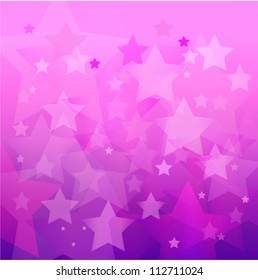 abstract pink star bokeh background