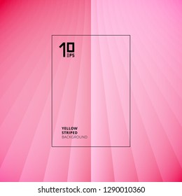 Abstract pink striped perspective vertical lines pattern background. You can use for template valentines day, brochure. leaflet, poster, print, ad, banner. Vector illustration