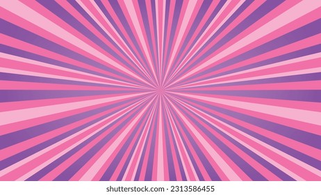 abstract pink sunburst pattern background for modern graphic design element. shining ray cartoon with colorful for website banner wallpaper and poster card decoration