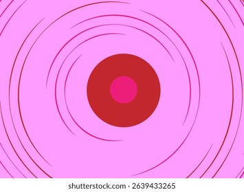 Abstract Pink Target Pattern. Modern Vector illustrstion