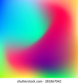 Abstract Pink, Teal, Purple And Green Blur Color Gradient Background For Web, Presentations And Prints. Vector Illustration.