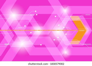 Abstract pink technology concept background