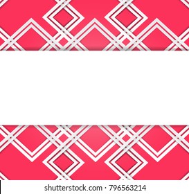 Abstract Pink template background with Geometric Line modern style,with space and text input,vector,illustration.