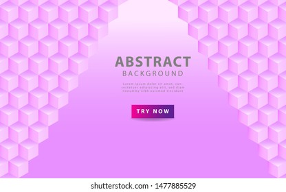 abstract pink texture background with hexagon shapes