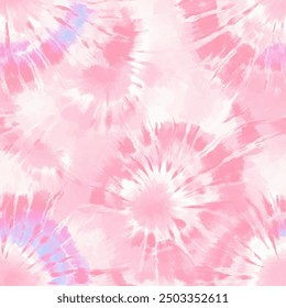 Abstract pink tie dye, shibori watercolor painting, Cute seamless pattern design element for sale banners, posters, labels, and gift wrapping paper.