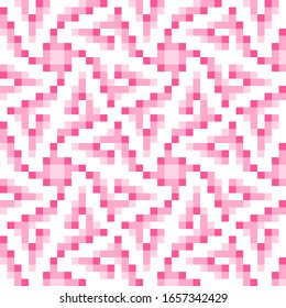 Abstract Pink Tile Diagonal Geometric Seamless Vector On White Background