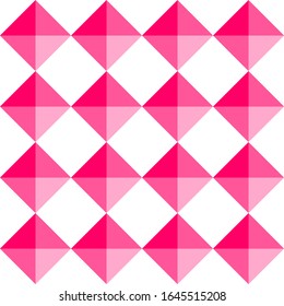 Fondo del vector de seguridad geométrico de mosaico rosa abstracto