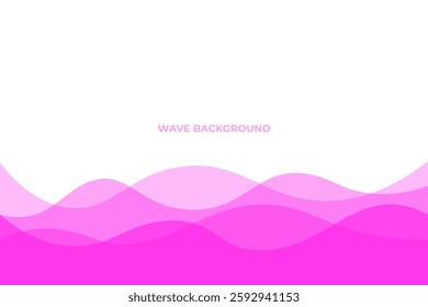 abstract pink transparent wave background for web presentation