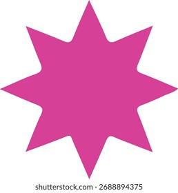 Abstract pink triangle design on white background modern and contemporary aesthetic art print