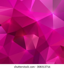 Abstract pink triangle geometrical background. Vector illustration
