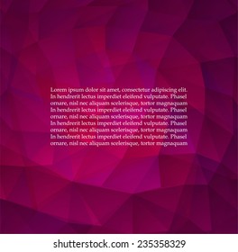 Abstract pink triangles background