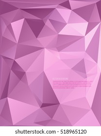 Abstract pink triangles background