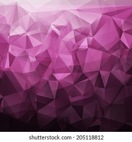 Abstract pink triangles vector background