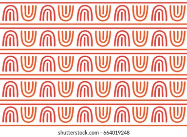 Abstract pink tribal pattern