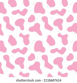Abstract pink vector illustration Seamless pattern on white background design wallpaper.