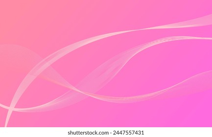 abstract pink violet lines wave curves on gradinet background