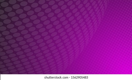 Abstract pink violet purple halftone dotted pop art background. Futuristic digital network pattern, dot, circles. Illustration vector modern texture for posters, business card, cover, label mockup