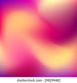 Abstract pink, violet, purple and light yellow blur color gradient mesh background for web, presentations and prints. Vector illustration.