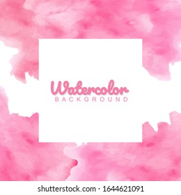 Abstract pink watercolor background. Vector illustration eps10. 