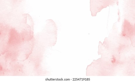Abstract pink watercolor on white background.This is watercolor