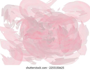 Abstract pink watercolor background for your design.  Ink boho paint pattern. Pastel Pink. Vector illustration