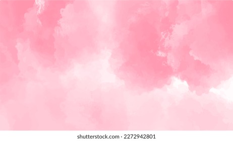 Abstract pink watercolor background for your design, watercolor background concept, vector.
