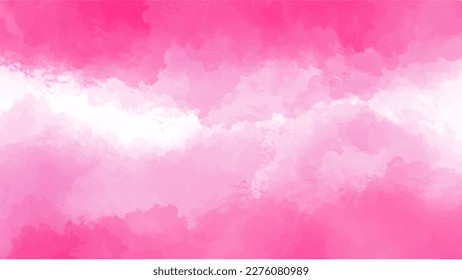 Abstract pink watercolor background for your design, watercolor background concept, vector.