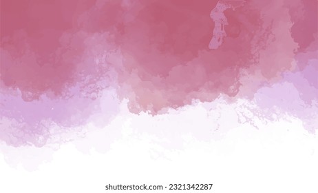 Abstract pink watercolor background.Hand painted watercolor. vector