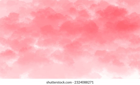 Abstract pink watercolor background.Hand painted watercolor. vector