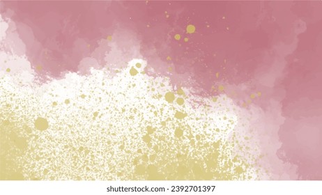 Abstract pink watercolor background.Hand painted watercolor. vector