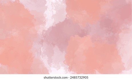 Abstract pink watercolor background.Hand painted watercolor. vector