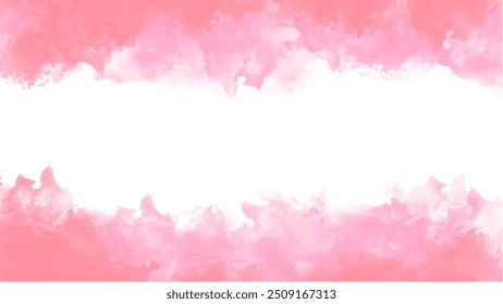 Abstract pink watercolor background.Hand painted watercolor. vector
