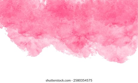 Abstract pink watercolor background.Hand painted watercolor. vector