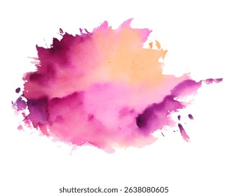 abstract pink watercolor ink spot texture background vector 