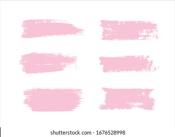 abstract pink watercolor paint stroke background vector illustration texture design