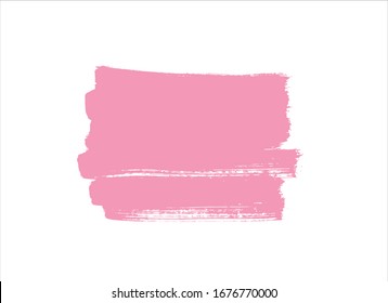 abstract pink watercolor paint stroke background vector illustration texture design