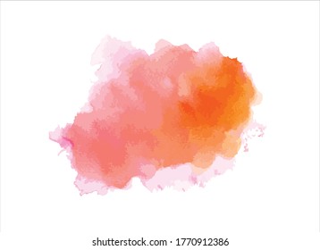 abstract pink watercolor paint stroke background vector illustration texture design