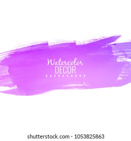 Abstract pink watercolor stroke design background illustration