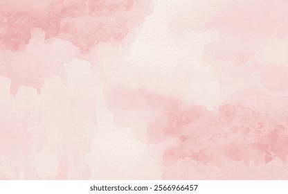 Abstract pink watercolor texture background. Watercolor texture artistic vector.