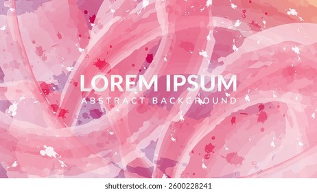 Abstract Pink Watercolor Texture. A dreamy abstract background featuring soft pink watercolor textures and subtle splatters. Perfect for creating romantic and delicate designs.