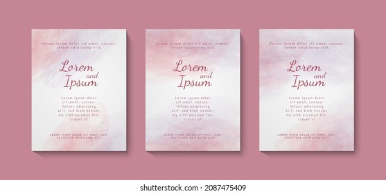 Abstract pink watercolor vector background for graphic design, Suitable for various background design, template, banner, poster, presentation, etc.