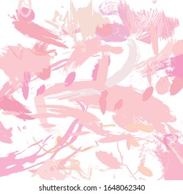 Abstract pink watercolour  paint brush and strokes, scribble lines pattern background. creative pink nice hand draw for your design .