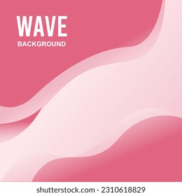 Abstract Pink Wave Background with empty space